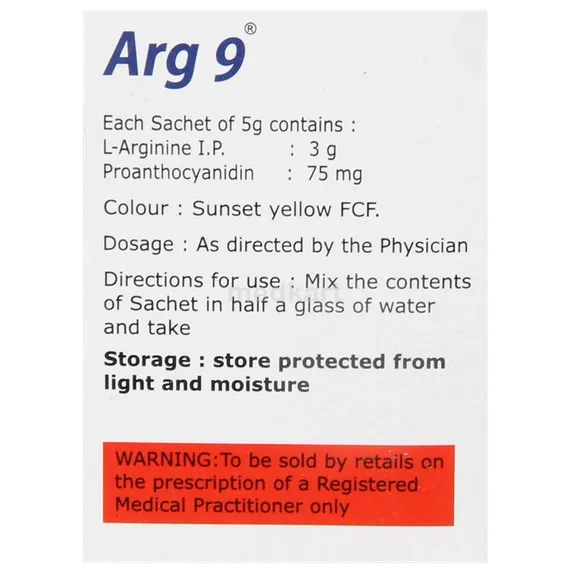 arg 9 granules sachet 5 gm